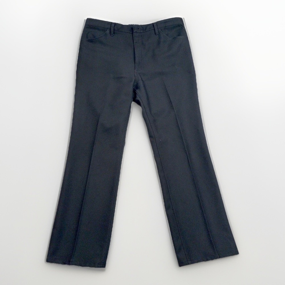 Wrangler Riata Dress Slacks Mens 40x32 Black Western Straight‎ Leg Trousers 82BK